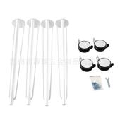 铁艺桌脚桌腿书桌带轮桌腿家具五金配件办公桌铁艺桌腿现货