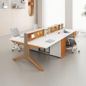 办公桌简约现代工位办公桌椅组合双两4四6人位员工办公家俱职员桌