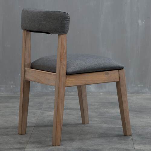 正品纯色现代简约做艺旧时尚餐组装布闲餐厅餐椅休咖啡椅西实木椅