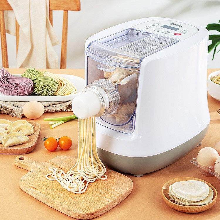 中文款多功能全自动家用面条机电动小型压面和面制作饺子皮一体机