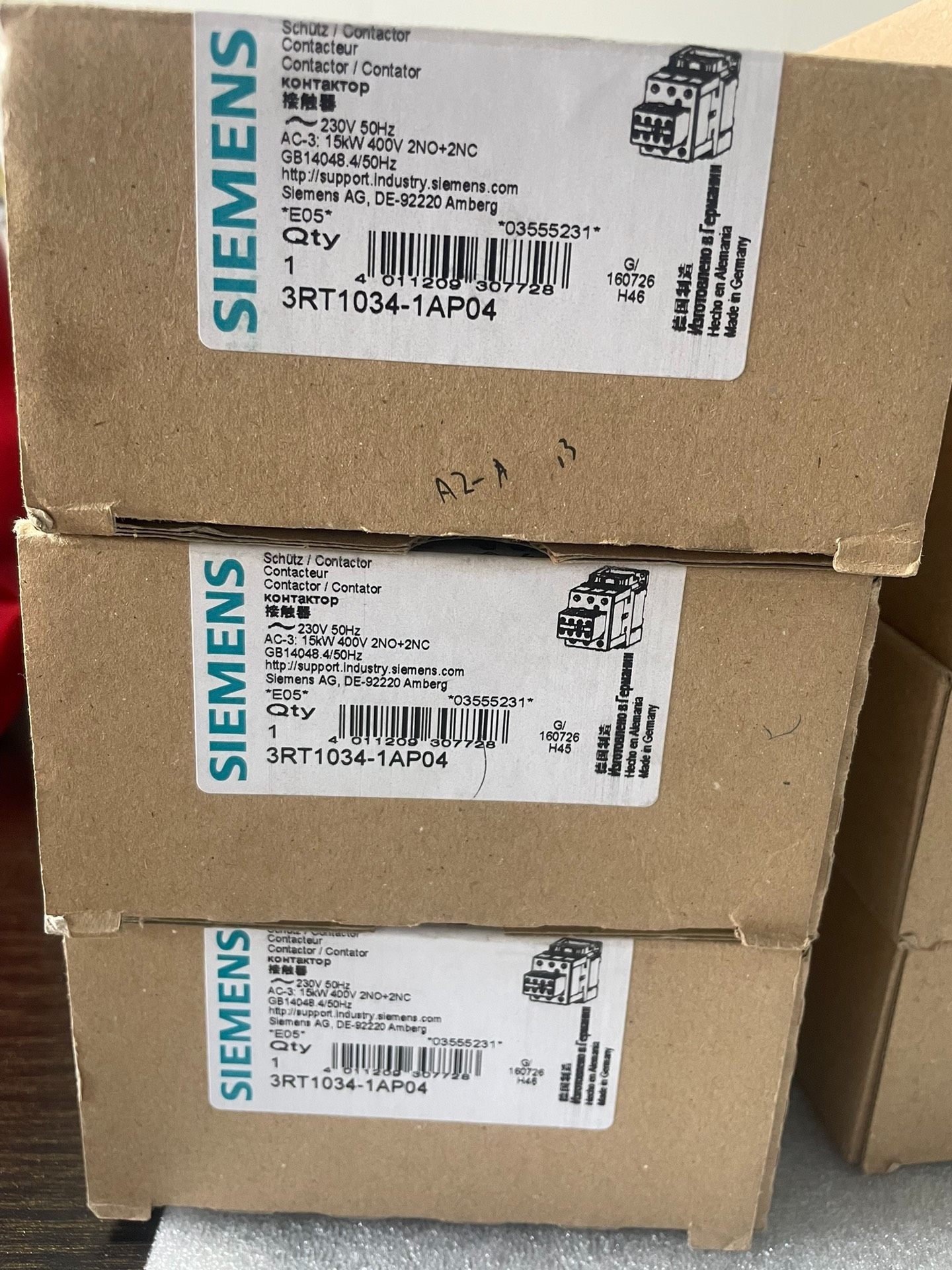 西门子接触器，型号如下