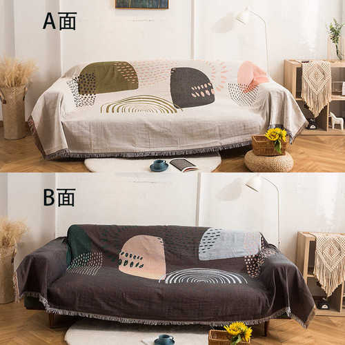 线毯休闲可爱盖全搭单人沙发沙毯猫咪毯巾发套blanket欧风北装饰