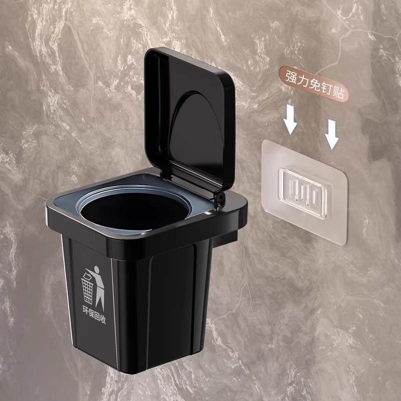垃圾桶创意烟灰缸家用带盖客厅壁挂式厕所卫生间迷你烟缸防飞烟灰