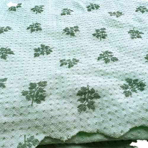 艾草印花纤维面料  功能性面料 里布 人棉汗布40支莫代尔 打孔棉