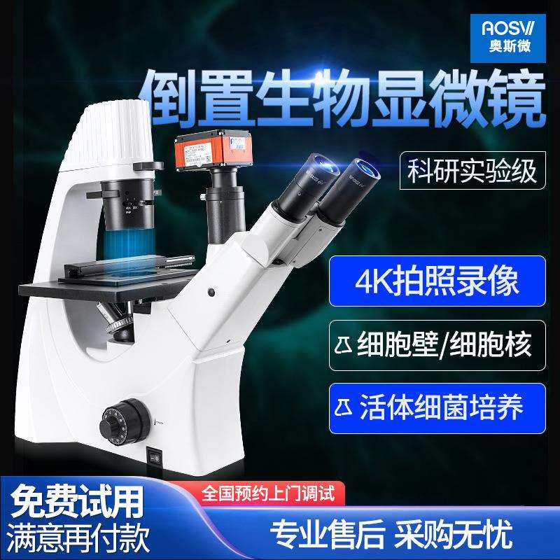 奥斯微(AOSVI)培养皿细胞相衬观察倒置生物显微镜BX53-HD228S