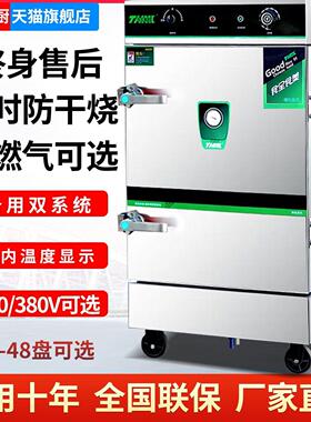 天红美厨蒸饭柜商用大小型电蒸箱燃气蒸饭车米饭馒头蒸饭箱蒸饭机