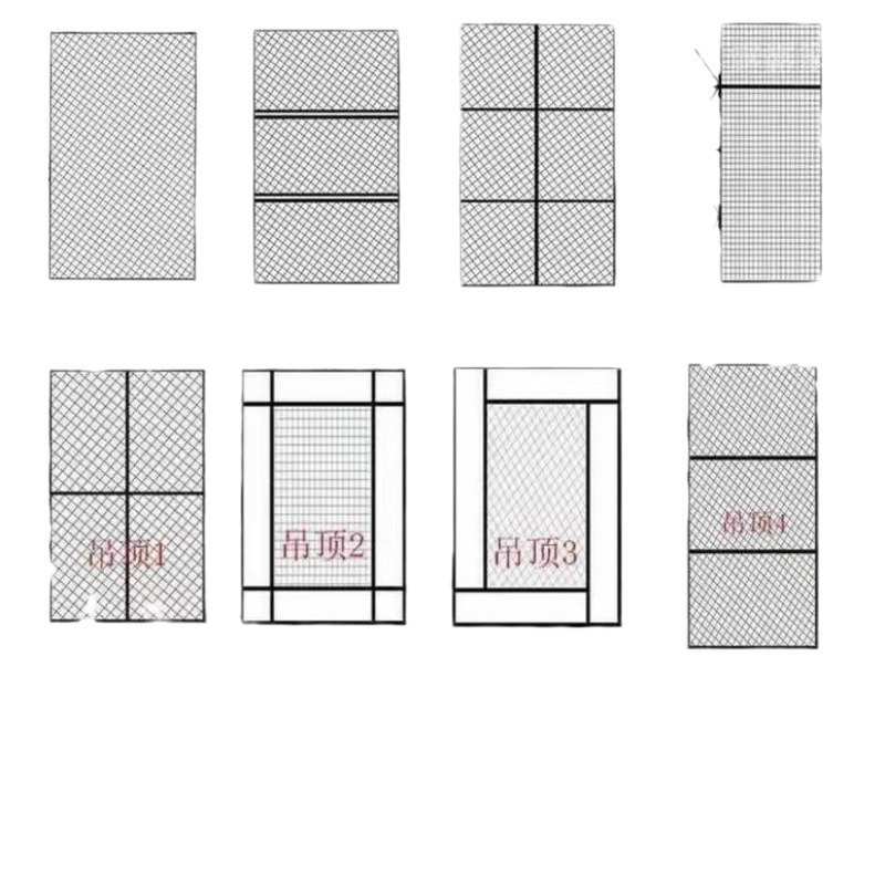 铁艺网格简易铁网挂墙吊顶餐厅隔断屏风壁挂铁丝网格墙上装饰批发