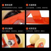 电缆放线滑轮转角滑轮地缆直跑尼龙钢轮三联井口管口桥架重型滑轮