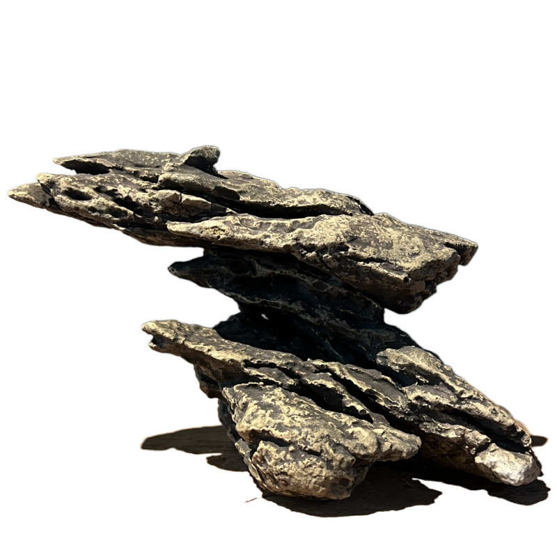 实心陶瓷摆件鱼缸造景微景观吸水老房子假山创意沙盘内饰装饰品