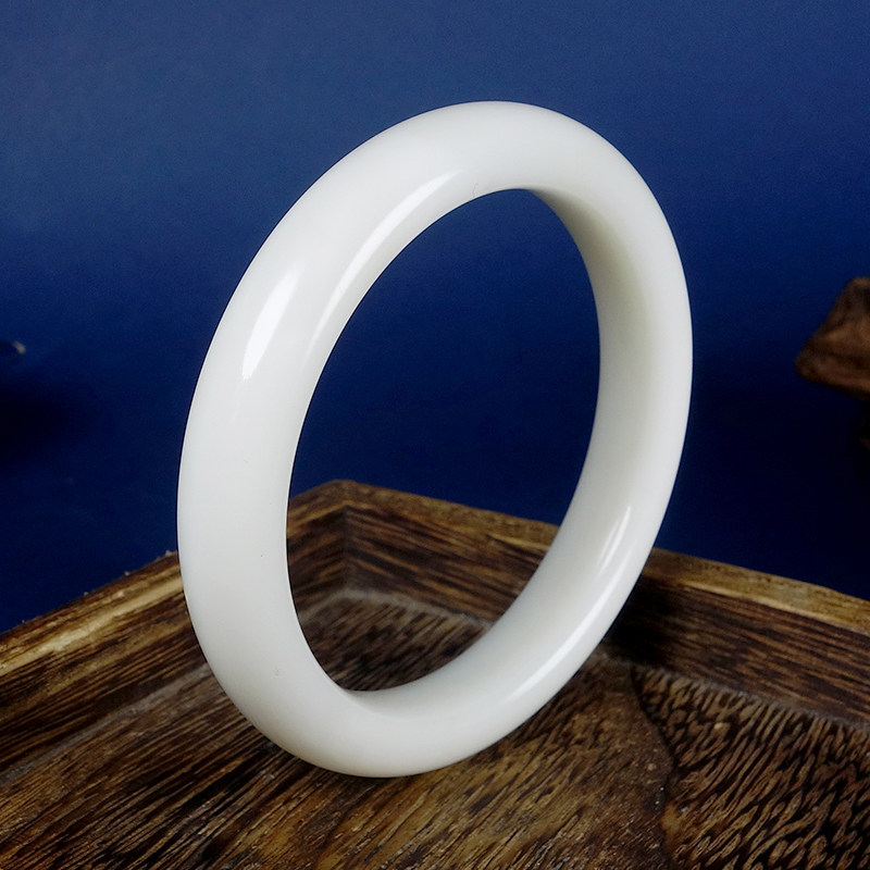 圈口61mm新疆和田玉羊脂白玉九五于田料高油高脂猫眼手镯60.40g,珠宝/钻石/翡翠,颈饰,淘宝优惠券,粉丝福利购,淘宝优惠卷