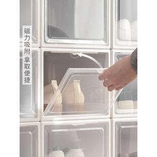 柜储物加厚塑料简易鞋 TUF4 子鞋 盒收纳盒透明防尘鞋 架整 鞋