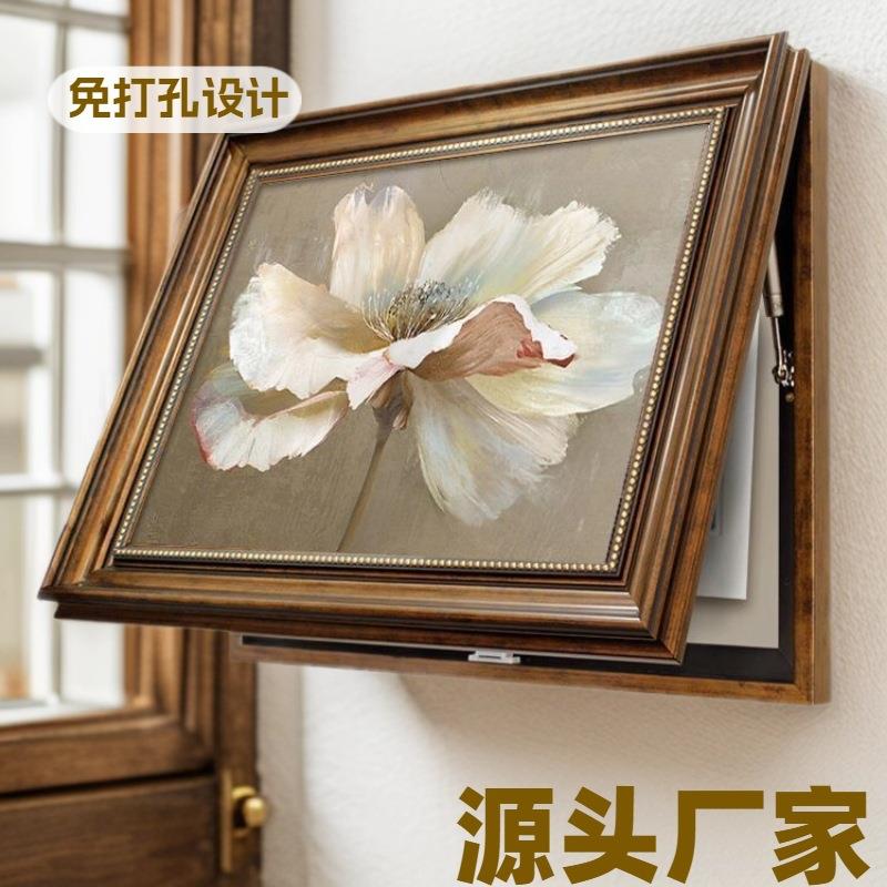 美式电表箱装饰画免打孔遮挡盒空开电闸欧式配电箱挂画电源总开关