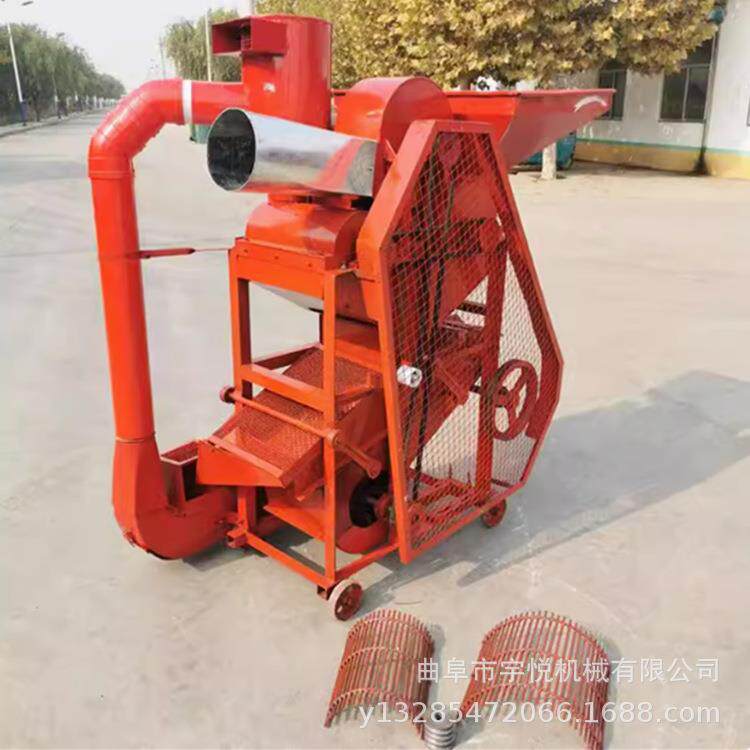 新款家用花生剥壳机双辊除尘式脱壳机榨油用剥壳打粒机