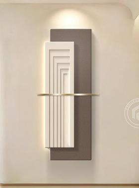 2024意式极简轻奢大气入户玄关装画饰挂立体砂岩廊H1111123壁走过