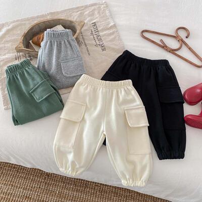 0-3 Years Old Baby Boys Pants Korean Style Cool Boy Plain