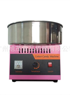 旭茂新款小型商用摆摊台式电动全自动花式不锈钢棉花糖机设备厂家