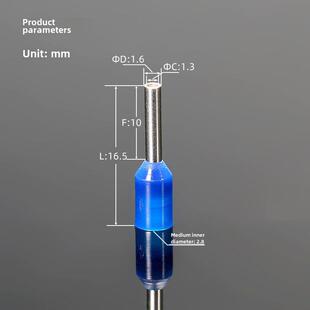 E7510管式端子座尼龙H0.75/16冷压针型Ce 007510欧式铜Ce Ul