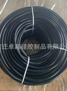 黑色硅胶管耐高温绝缘橡胶硅胶管工业硅橡胶套管软电线保护套