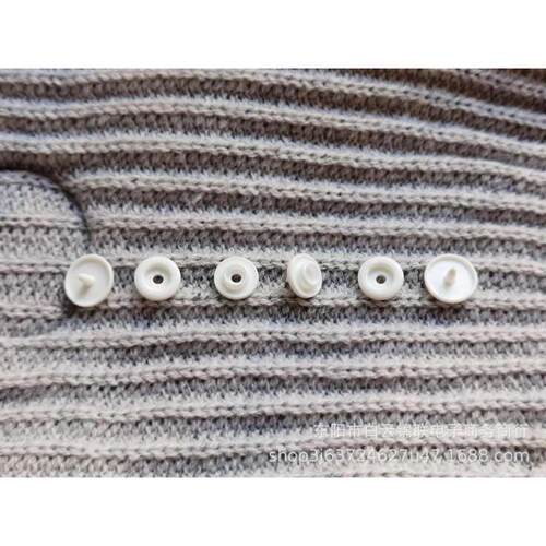 KAM华联T5双面公扣珠带针四合扣彩色塑料家纺母婴四合扣子