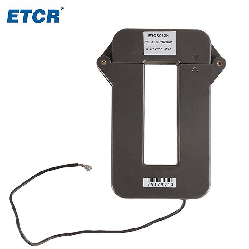 铱泰ETCR082K毫安级开合式扁口漏电流传感器互感器