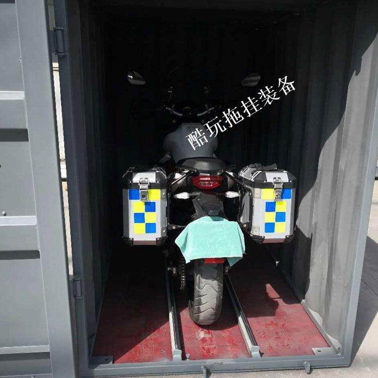 机车车库防雨防晒防盗停车棚机车遮阳车罩移动车罩钢结构运输箱