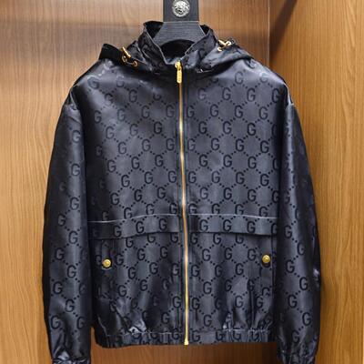 Madness Mdns Clot秋季新款字母提花时尚夹克男装轻奢连帽外套男