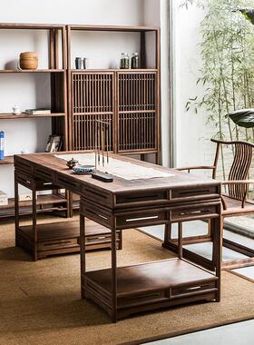 中实木太师椅茶太台主人新中式原木茶椅椅客式厅家用ABQ中堂师椅