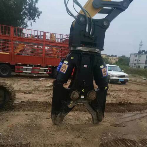 建筑拆迁20-0吨钢铁拆车剪挖机属具双缸液压剪60度旋转废钢剪