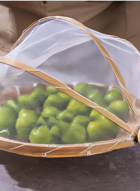 竹编制品竹篮农家馒头水果竹雕