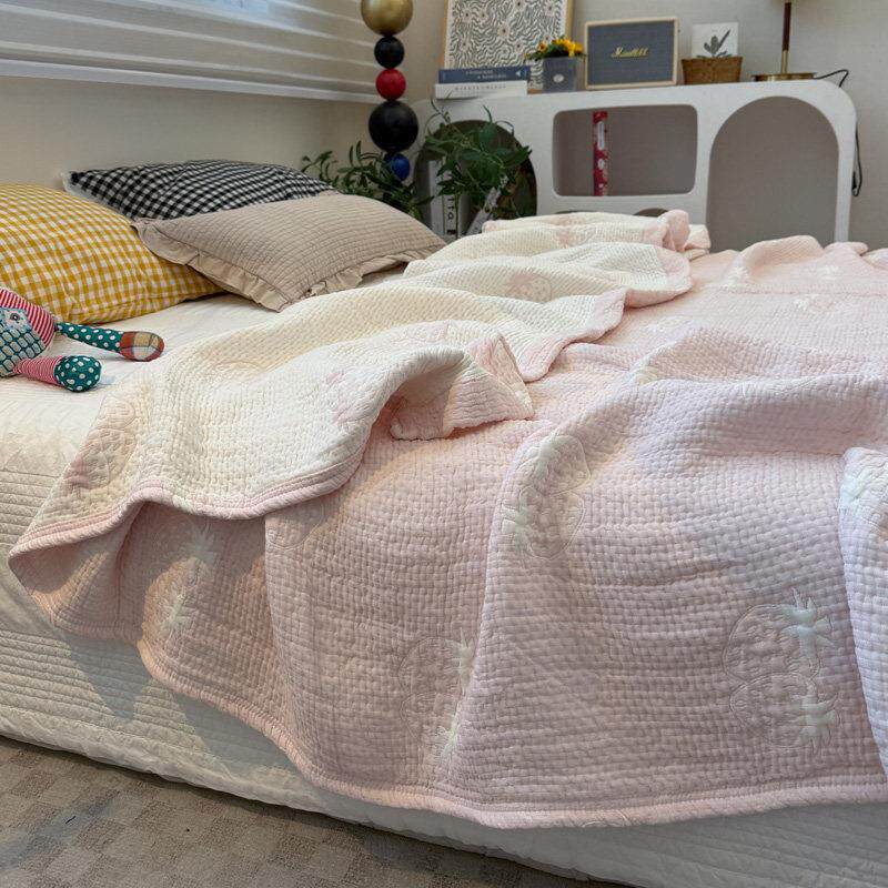 夏天莱赛尔天丝纱布毯夏凉被盖毯毛巾被凉感毯子单双人空调被夏被