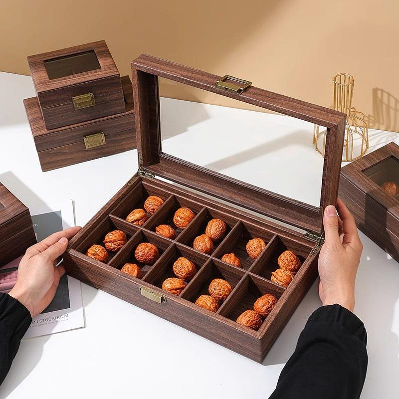 狮子头防尘文玩核桃收纳首饰盒