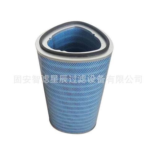 空气滤芯P040三角形阻燃除尘滤芯木浆纤维纸质除尘滤芯滤清器