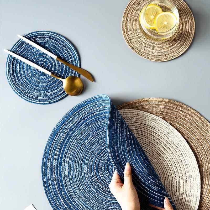 北欧餐垫编织杯垫隔热垫水壶垫子菜盘碗垫西餐家用防烫桌垫,餐饮具,餐垫,淘宝优惠券,粉丝福利购,淘宝优惠卷