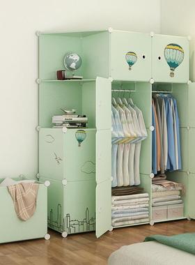 简柜衣组装物柜家储用tb-65621卧室出租房用儿童收纳柜子结实易塑