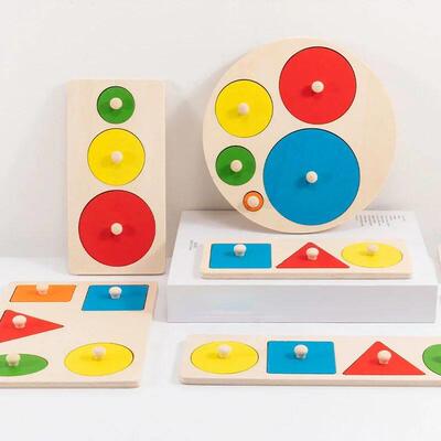 Children Wooden Puzzle Montessori Toys for Baby 1 2 3 Years
