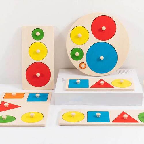 Children Wooden Puzzle Montessori Toys for Baby 1 2 3 Years
