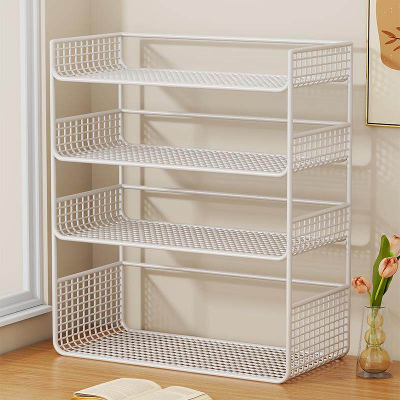 桌面书架工位办公桌上置物架学生宿舍书桌儿童绘本多层简易收纳架