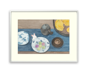 【元宵风散薇香】黄峰霞限量版画装饰画餐厅客厅卧室治愈系挂画