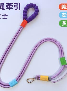 狗狗牵引绳防爆冲狗绳中大型犬遛狗牵引绳狗链牵狗绳P绳P链遛狗绳