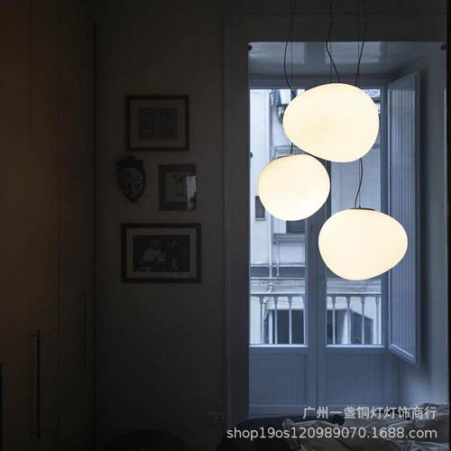 意利鹅蛋DD-0002大鹅卵石灯LOT挑高客厅复式楼梯吊灯台卧室床头餐