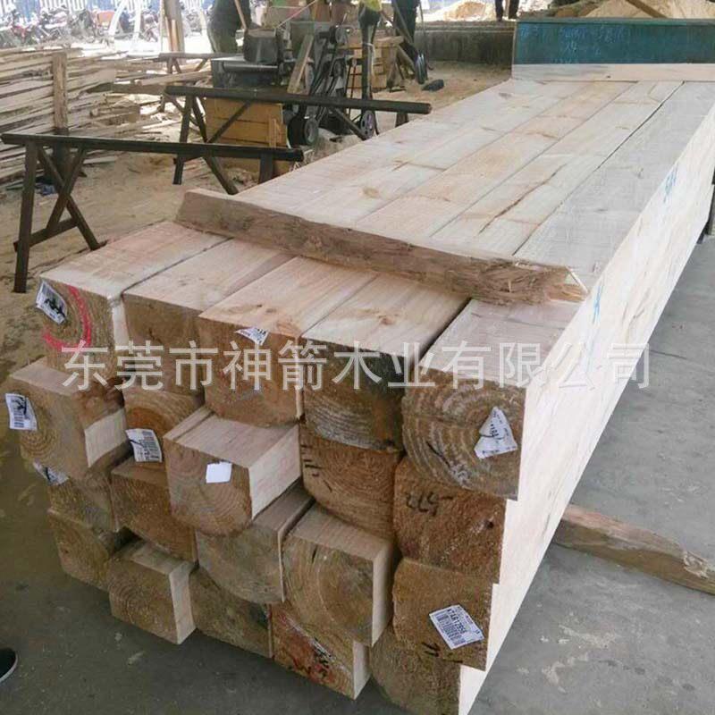 枕木铁路垫木工程大方轨道工程建筑木方规格尺寸足不开裂不变形