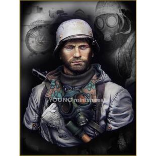 1/10树脂胸像gk白模手办摩托手电影人物军人模型包邮X02