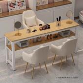 美奢网甲台美甲桌子椅人套装 简约现代双人 轻红217经济型单人日式