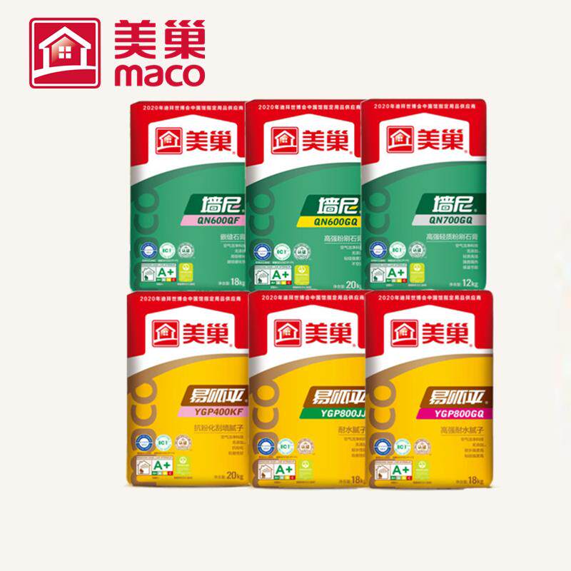 美巢批土粉墙尼粉刷石膏易刮平高强耐水抗粉化嵌缝膏400600700800