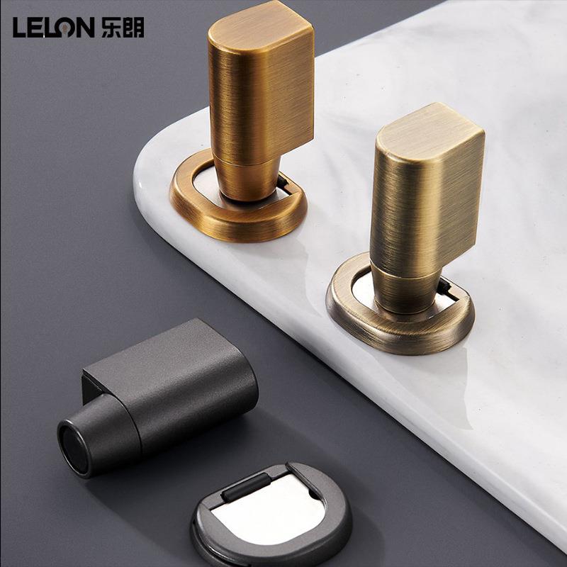 免打孔新款强磁地吸通用明装窄款防撞门吸静音卧室门挡卫生间门吸