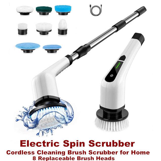 Electric Spin Scrubber Cordless Cleaning Brush Scrubber