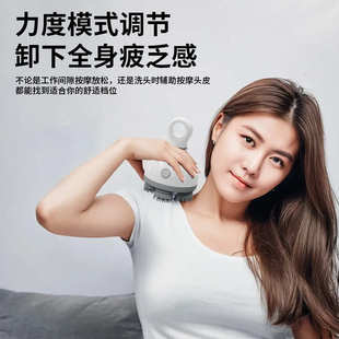 智能头部按摩器经络疏通头部理疗按摩头皮头疼揉捏抓头电动按摩仪