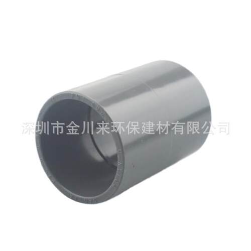 PVC耐压直通 DN400 400MM 16寸UPVC灰色给排水直接 PVC-U耐酸碱管