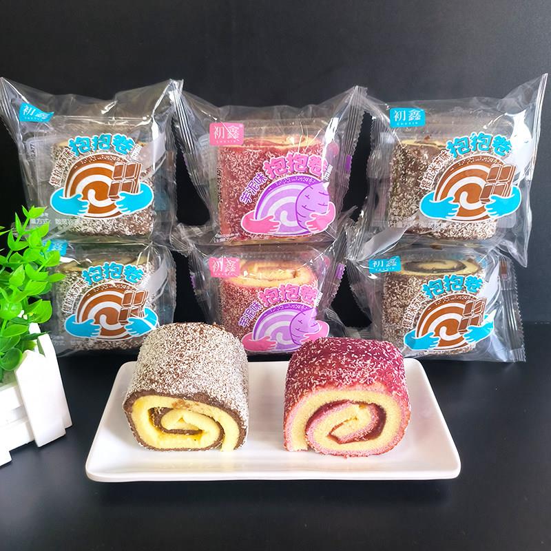 初鑫抱抱卷芋泥提拉米苏味蛋糕代早餐办公室下午茶小吃休闲 零食图片