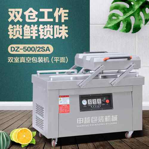 申越DZ-500/2真空食品包装机杨梅真空包装机全自动保鲜封口机